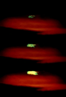 Image of the green flash effect Image of the green flash effect