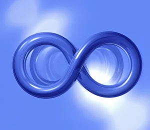 Prints of Infinity symbol, computer artwork Images Dated 2004 December: Infinity Infinity symbol computer artwork Print