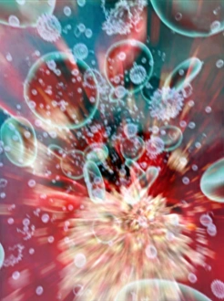 Flu Virus Prints: Influenza, computer artwork