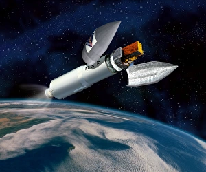 European Space Agency ESA Prints: INTEGRAL satellite launch, artwork