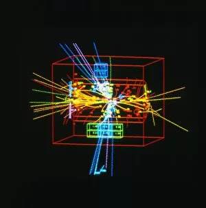 Images Dated 7th October 2002: Jets of particles from matter / antimatter collision
