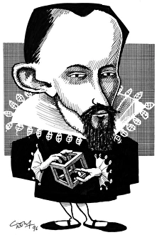 Johannes Kepler, caricature Johannes Kepler, caricature