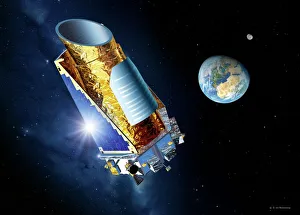Kepler Mission space telescope, artwork Kepler Mission space telescope, artwork