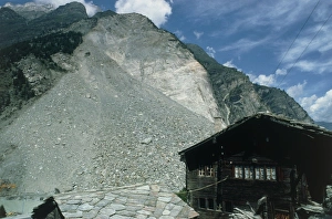 Landslide Print: Debris in the Swiss Alps