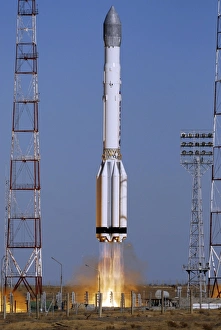 Space Shuttle Prints: Launch of Proton-K rocket Print