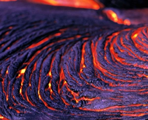 Images Dated 2000 September: Pahoehoe Lava Flow Print