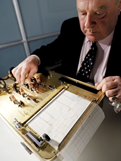 Framed Print : Polygraph Machine Print Framed Print : Polygraph Machine Print