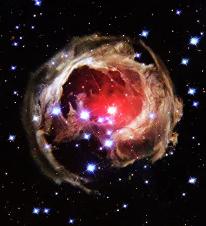 Light echoes from exploding star Light echoes from exploding star