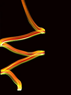 Light Trails Print: Moving Airplane Lights