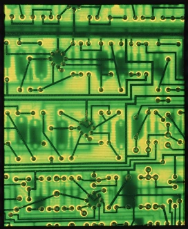 Macrophoto of surface of a circuit board Macrophoto of surface of a circuit board