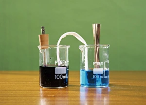 Manganese and copper voltaic cell Manganese and copper voltaic cell