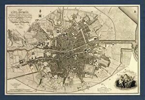Prince Of Wales Collection: Map of the City of Dublin, 1797