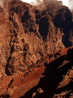 Geological Prints: Martian Canyon Landscape Print