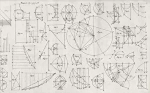 Abridged Collection: Mathematical diagrams, 17th century