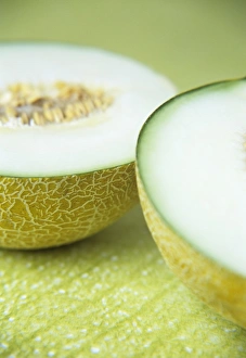 Fruit Still Life Photos Prints: Melon halves