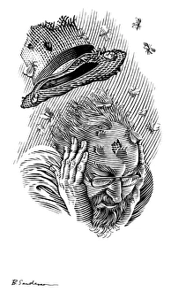 Images Dated 1st March 2012: Memory Moths Print - A delicate, winged insect