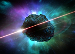 Meteor in Space Print