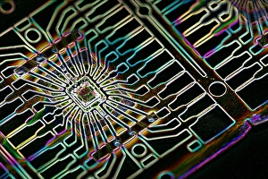 Framed Print : Microprocessor Chip Print Framed Print : Microprocessor Chip Print