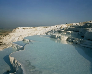 Mineral terrace at the Pamukkale Hot Springs Mineral terrace at the Pamukkale Hot Springs