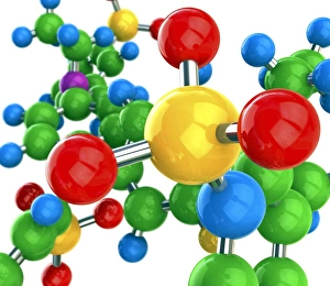 Science Illustrations Online Prints: Molecular structure