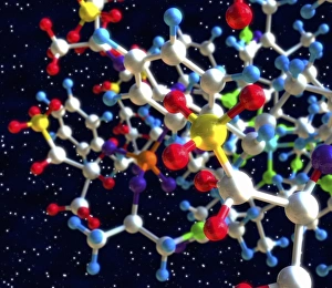 Molecule in Space Print