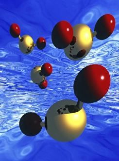 Water Molecule Print