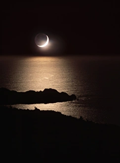 Images Dated 20th July 2001: Moonlit Coastline Print