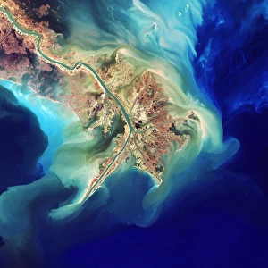 Mouth of the mississippi, Landsat image Mouth of the mississippi, Landsat image
