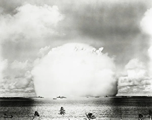Mushroom cloud of water & radioactive material Mushroom cloud of water & radioactive material