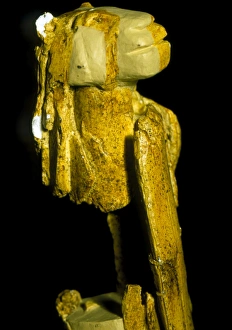 Neanderthal carving of a man with a lions head Neanderthal carving of a man with a lions head