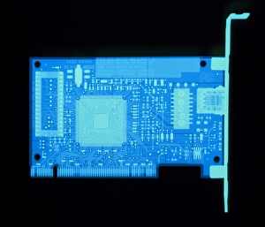 Circuit Board Components Prints: Network card X-ray