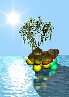 Protein Building Blocks Prints: Nitrogen fixation, conceptual artwork