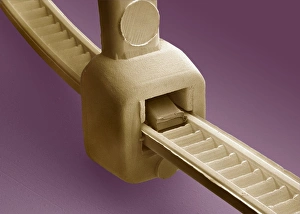 Images Dated 9th April 2002: Nylon Cable Tie Print, SEM Image