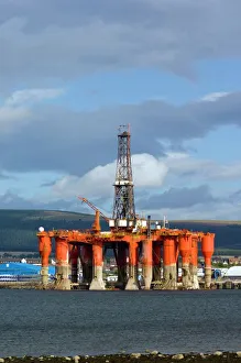 North Sea Oil Drilling Rig Print