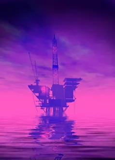 Oil Rig Print