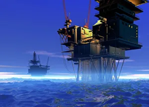 Oil Rig Print