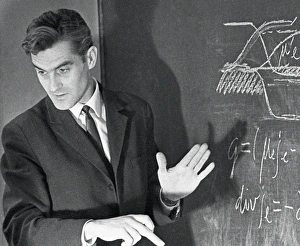 Oleg Krokhin giving a lecture in 1964. Print