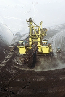 Open Cast Coal Mining Prints: Open cast coal mine