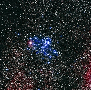 Optical image of the Butterfly star cluster, M6 Optical image of the Butterfly star cluster, M6
