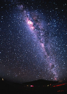 Optical image of the Milky Way in the night sky Optical image of the Milky Way in the night sky