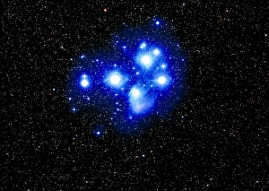 Optical image of the Pleiades star cluster Optical image of the Pleiades star cluster