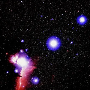 Optical image of the stars of Orions belt Optical image of the stars of Orions belt