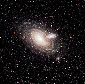 Hubble Telescope Prints: Hubble Space Telescope Print of Overlapping Galaxies
