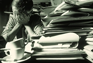 Images Dated 12th June 2001: Overworked Man Print