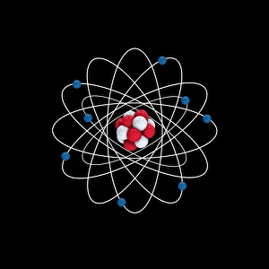 Oxygen Atomic Structure Print