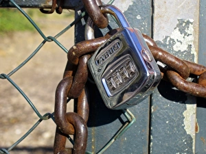 Padlock Combination Print