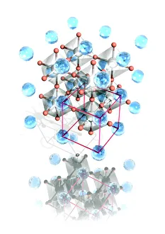 Images Dated 13th December 2006: Perovskite Crystal Structure Print