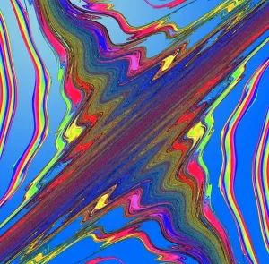 Physics Prints: Chaos Map Print: A Computer-Generated Image of a Chaotic System