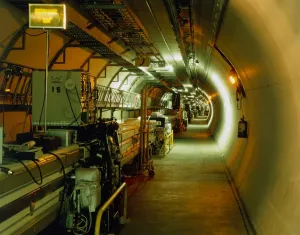 Physics Prints: View of LEP Print: A 27km circular tunnel housing a particle collider
