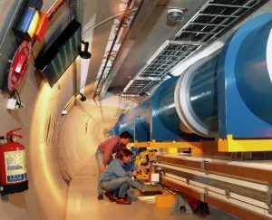 Mock-up of the Large Hadron Collider Print